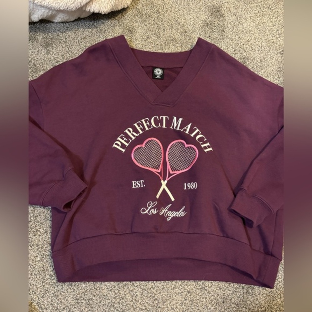 Pacsun Valentine V Neck Crewneck